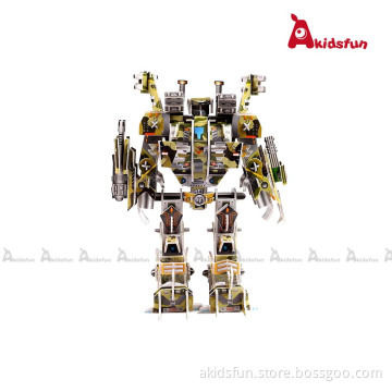 3D Puzzel Military Robot for Kids Above 3 Years